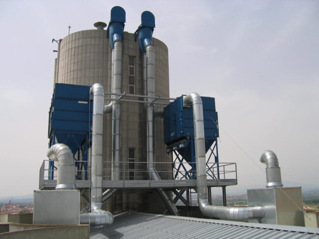 Equipos de filtración industrial sobre silo Equipos de filtración industrial sobre silo